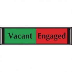 Sliding Sign Vacant/Engaged Self Adh