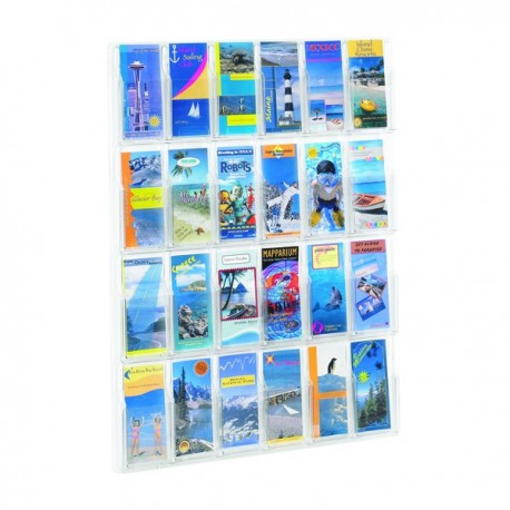 Safco 24 Pocket Deluxe Pamphlet Rack