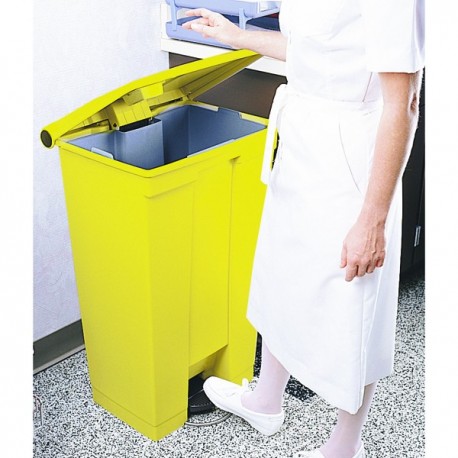 Yellow Step On Waste Container 30.5 Ltr