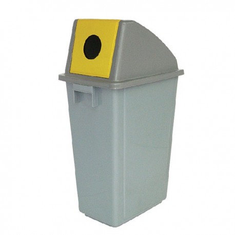 Yellow Rcyc Container 60Ltr Bottle Lid