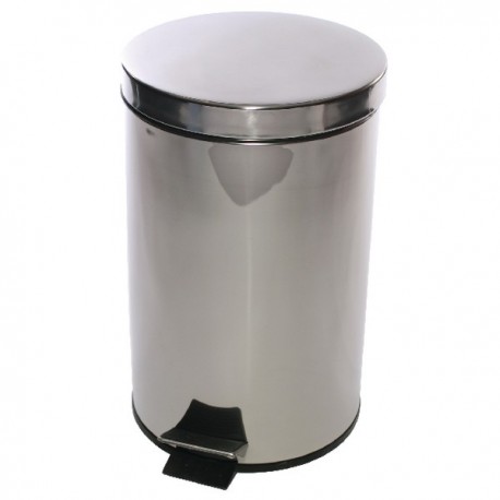 Stainless Pedal Bin 12 Ltr Silver