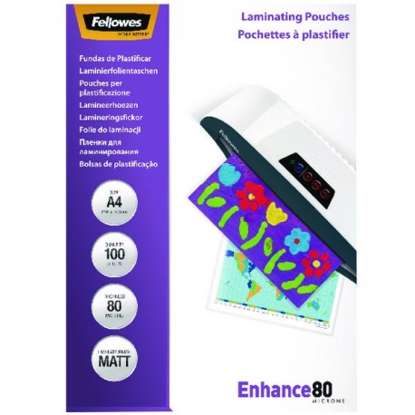 Fellowes A4 Matt Laminating Pouch Pk100