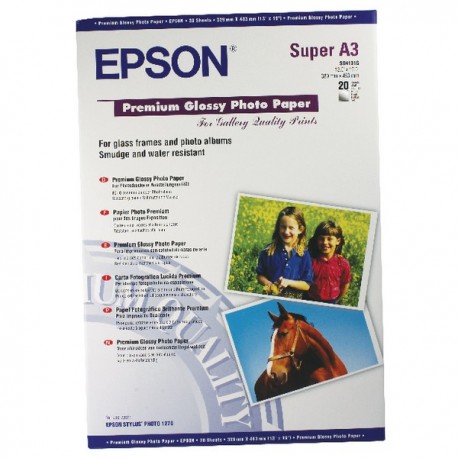 Epson Prem. A3+ Glossy Photo Paper Pk20