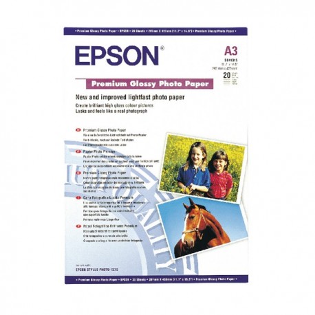 Epson Premium A3 Glossy Photo Paper Pk20