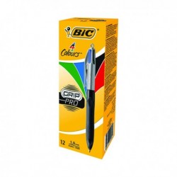 Bic 4 Colours Pro Ballpoint Pen Pk12