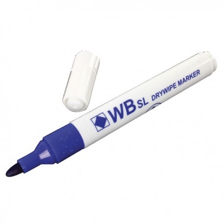 Bullet Tip Blue Whiteboard Marker Pk10