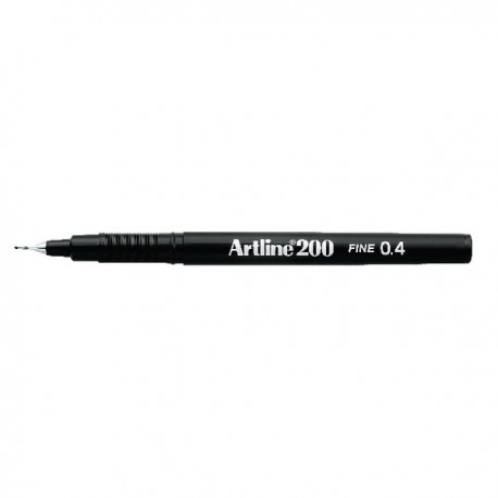 Artline 200 Fineliner Pen Black Pk12