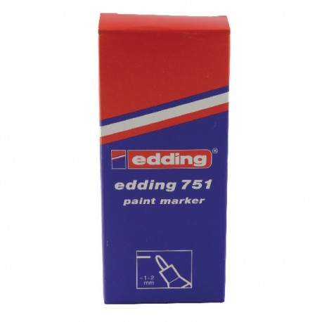 Edding 751 Paint Marker Fine Silver Pk10