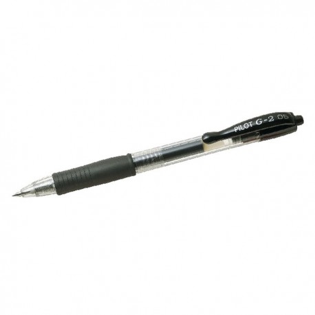 Pilot G205 Retract Gel Pen Fine Blk Pk12