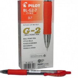 Pilot G207 Retract Gel Pen Med Red Pk12