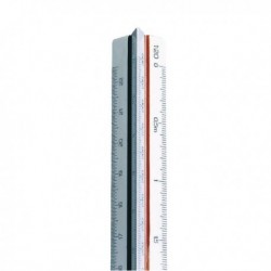 Linex Tri Scale Ruler 1 to 500 30cm Wht