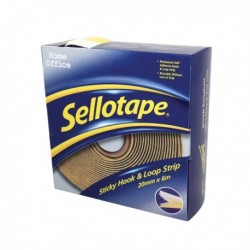 Sellotape Sticky Hook and Loop 6m Strip