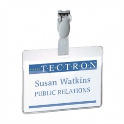 Durable Visitor Name Badge 60x90mm Pk25