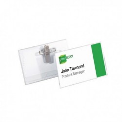 Durable Name Badge 54x90mm Clip Fastener
