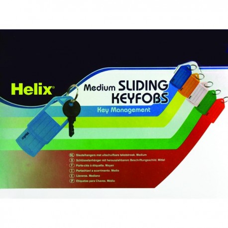 Helix Sliding Key Fob Medium Asstd Pk50