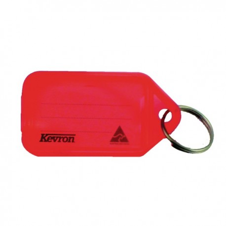Kevron Plastic Red Clicktag Key Tags