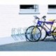 Wall/Floor Mounted Cycle Rack 4-Bike Alu