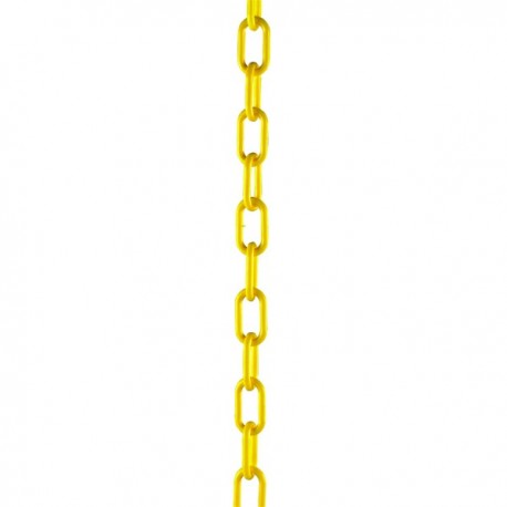 Yellow Plastic Chain 10mm Short Link 25M