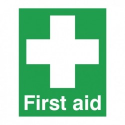 First Aid 100x250mm PVC Sign