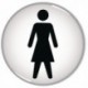 Domed Sign Women Symbol 60mm RDS1