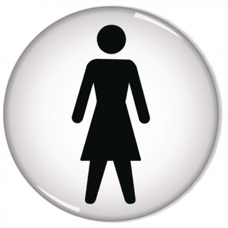 Domed Sign Women Symbol 60mm RDS1