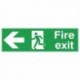 Fire Exit Arrow Left 150x450mm PVC Sign