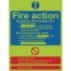 Niteglo Fire Action 300x250mm PVC Sign