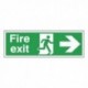 Fire Exit Man Arrow Right 150x450mm Sign