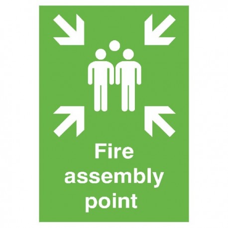 Safety Sign Fire Assembly Point A2 PVC