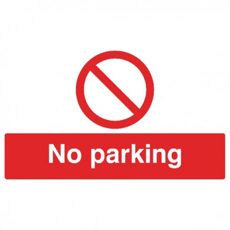 No Parking 300x500mm PVC Sign