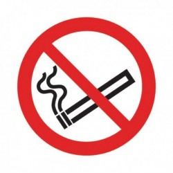 No Smoking Symbol 50x50mm Self-Adh Sign