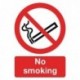 Safety Sign No Smoking A4 PVC