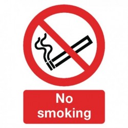 Safety Sign No Smoking A4 PVC