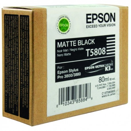 Epson T5808 Matte Black Inkjet Cartridge