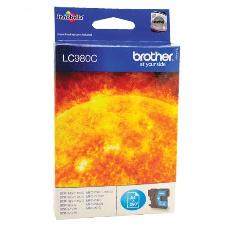 Brother LC980C Cyan Ink Cart LC-980C