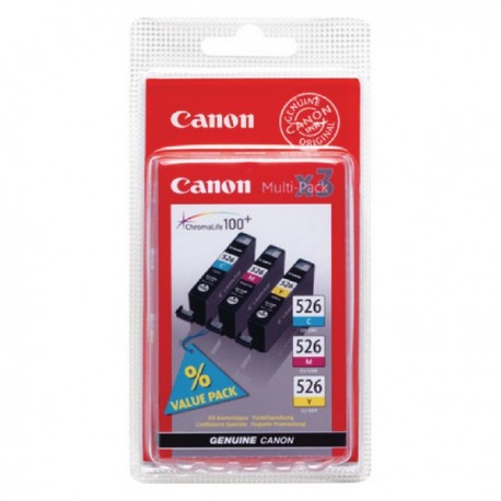 Canon CLI-526 C/M/Y Cartridge Pk3
