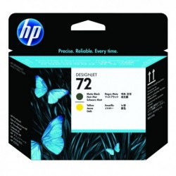 HP 72 Matte Black/Yellow P/Head C9384A