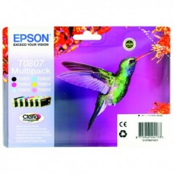 Epson T0807 Bk/C/M/Y/Lt.C/Lt.M Photo Ink