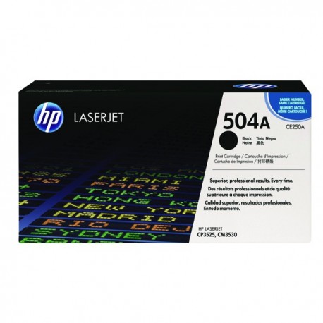 HP 504A Black LaserJet Toner CE250A