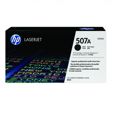 HP 507A Black LaserJet Toner CE400A