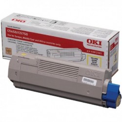 Oki C5650/C5750 Yellow Toner Cartridge