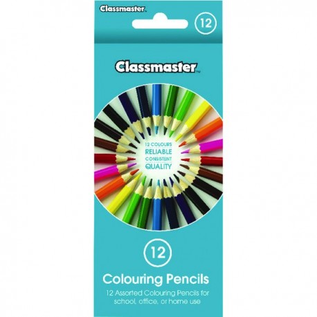 Classmaster Colouring Pencil Asstd Pk12