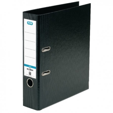 Elba 70mm Lever Arch File PVC Black A4