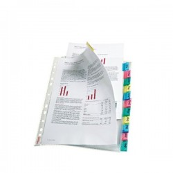 Esselte 12-Tab Index Pocket A4 Assorted