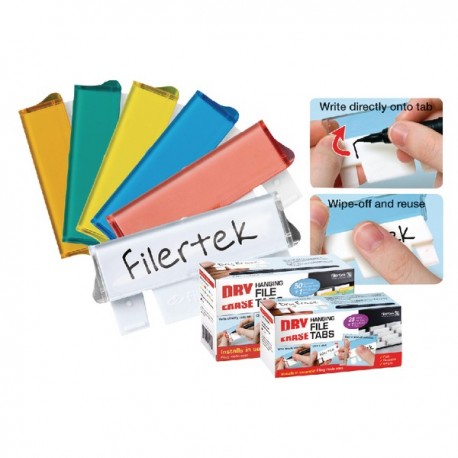 Filertek Dry Erase Susp File Tabs Pk50