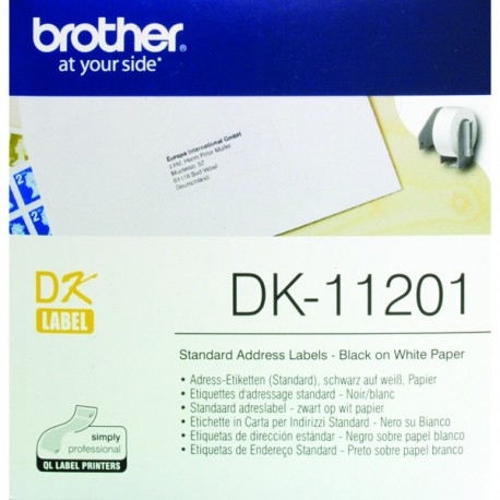 Brother Black/White Address Labels Pk400