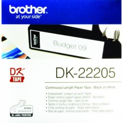 Brother Black/White Cont Paper Tape 62mm