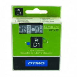 Dymo Wht/Cl 1000/5000 Tape 12mmx7m 45020