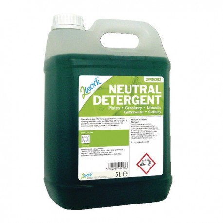 2Work Dishwasher Neutral Detergent 5Ltr