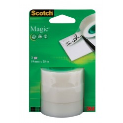 Scotch Magic Tape 19mmx25m Pk3 Refill
